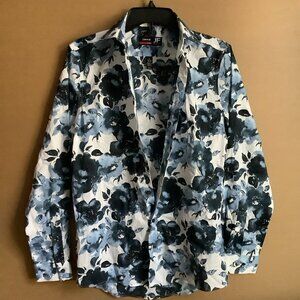 J. Ferrar Floral Casual Button-Down Shirts for Men